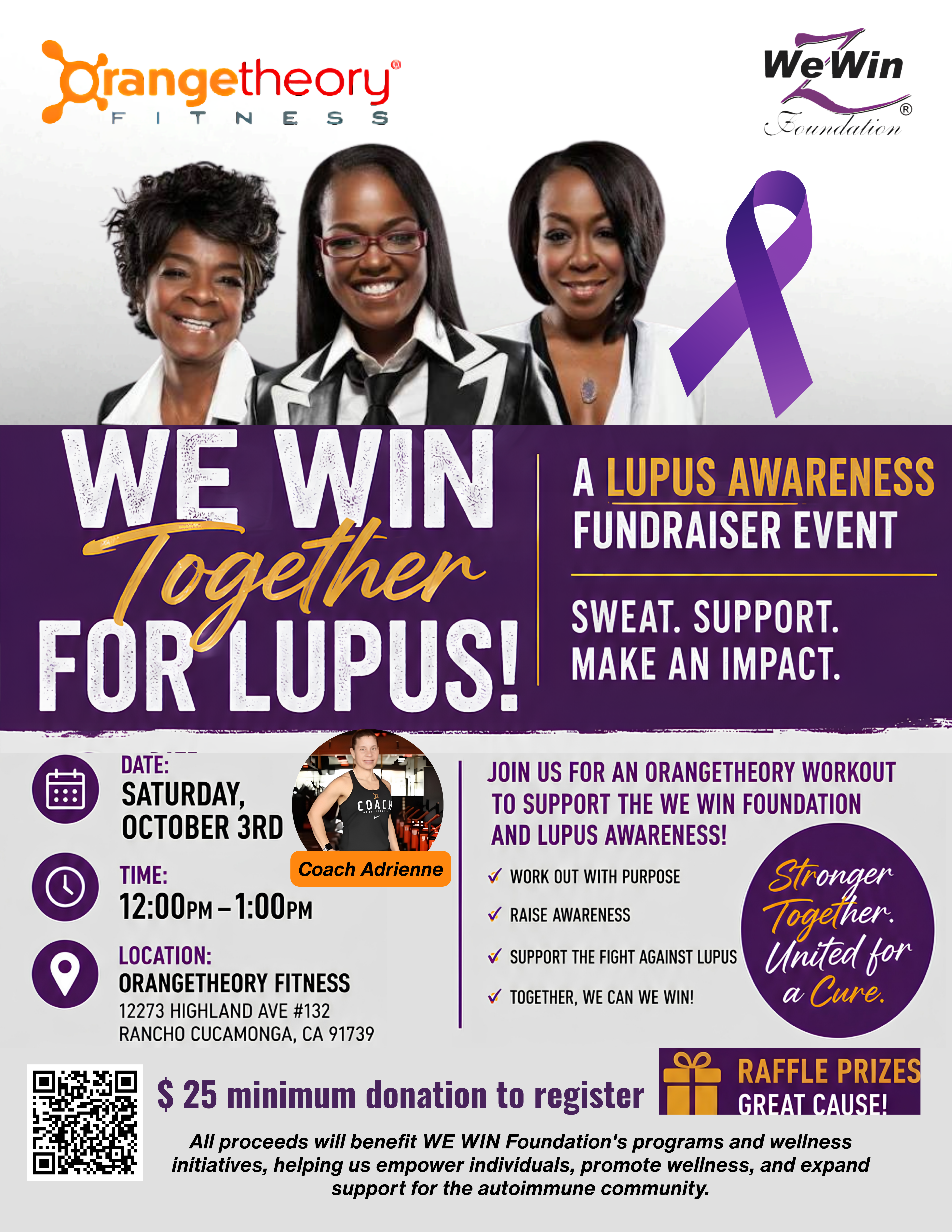 We Win Together for Lupus Event Flyer